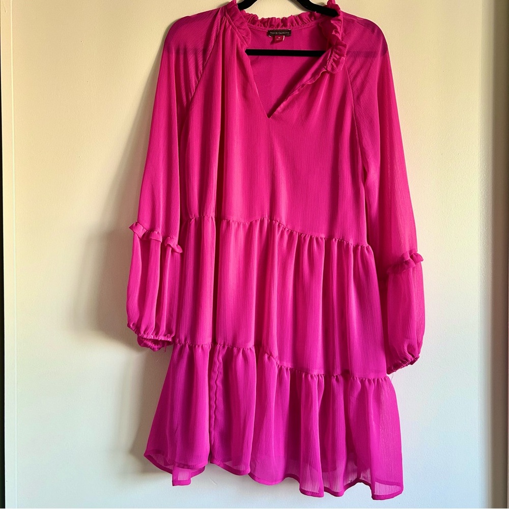 vince camuto tiered dress
